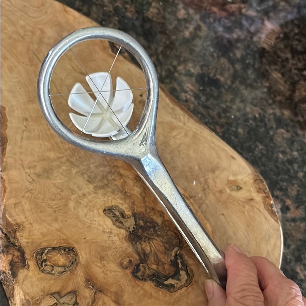 Vintage Silver Egg Slicer / Cutter